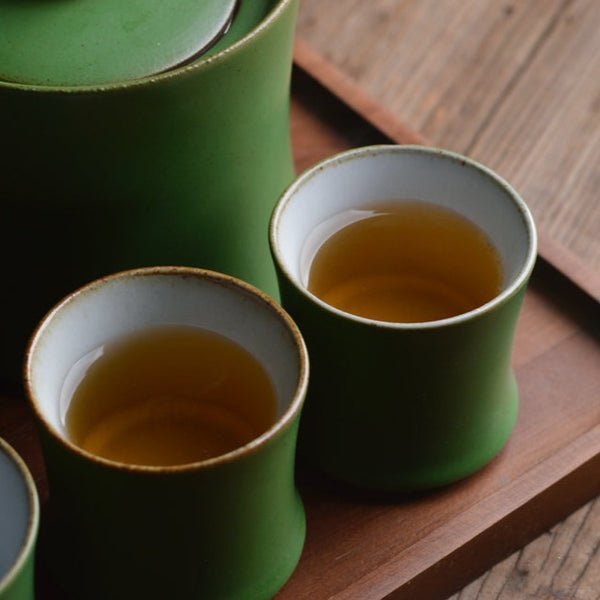 כוסות קרמיקה במבוק (4 יח')