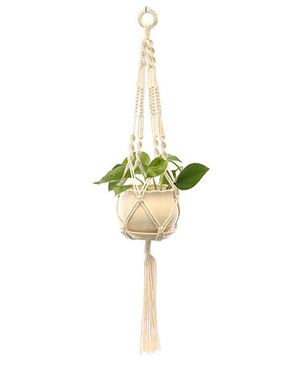 מתלה עציצים מטקסטיל